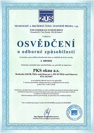 Certifikáty a ostatní osvědčení